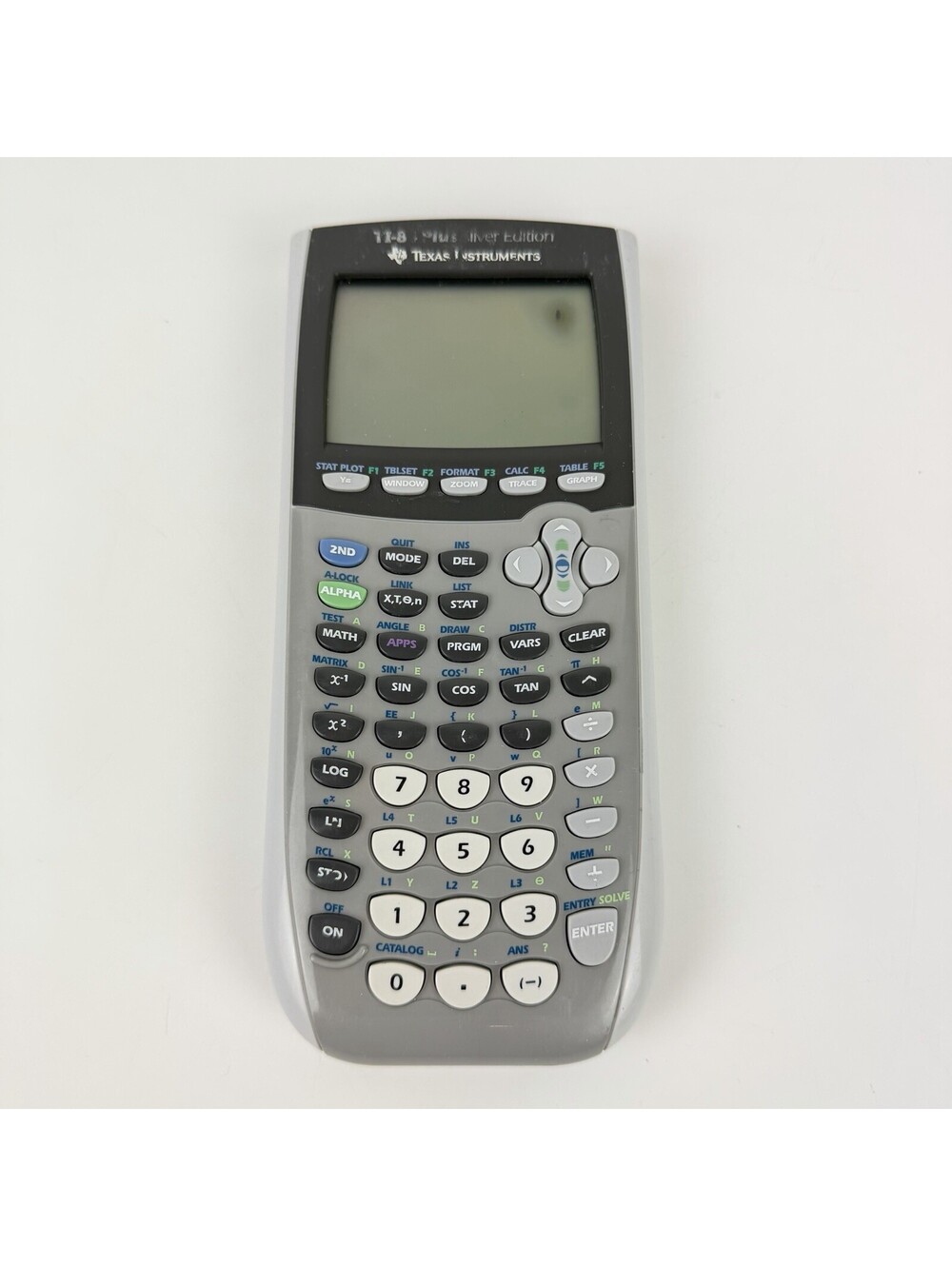 Texas Instruments TI-84 Plus Silver Edition Graphing Calculator Gray - READ